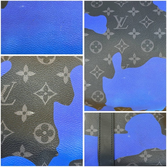 Louis Vuitton Monogram Eclipse Keepall Sunrise Bandouliere 55 Bag From The Summe - Picture 11 of 11